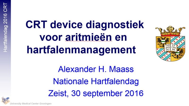 Crt Device Diagnostiek Voor Aritmieen En Hartfalenmanagement Cvgk Cardiovasculaire Geneeskunde