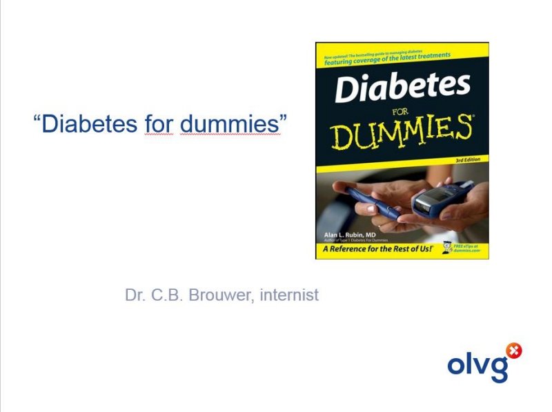 Diabetes for dummies What a cardiologist needs to know CVGK