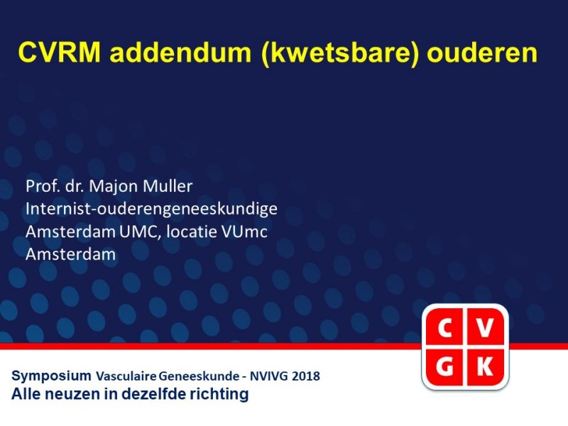 Slides: CVRM addendum (kwetsbare) ouderen