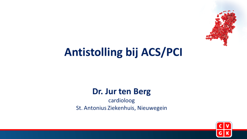 Slides | Antistolling bij ACS/PCI