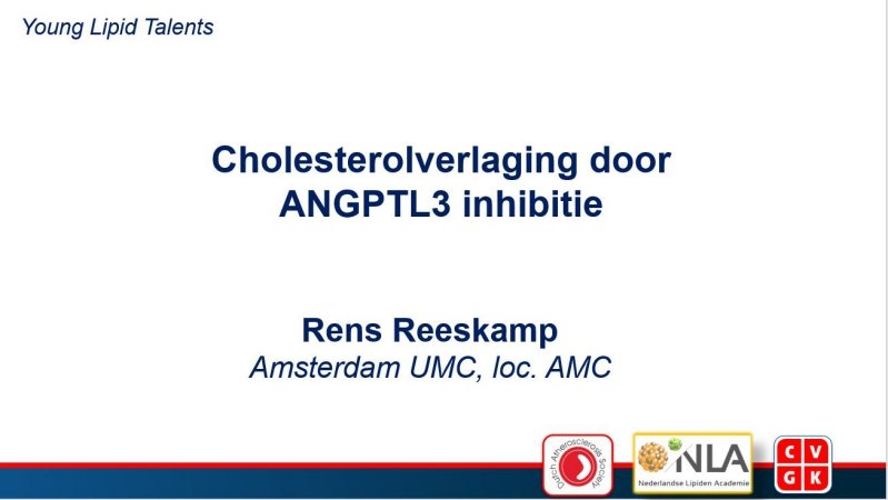 Slides | Cholesterolverlaging door ANGPTL3 inhibitie
