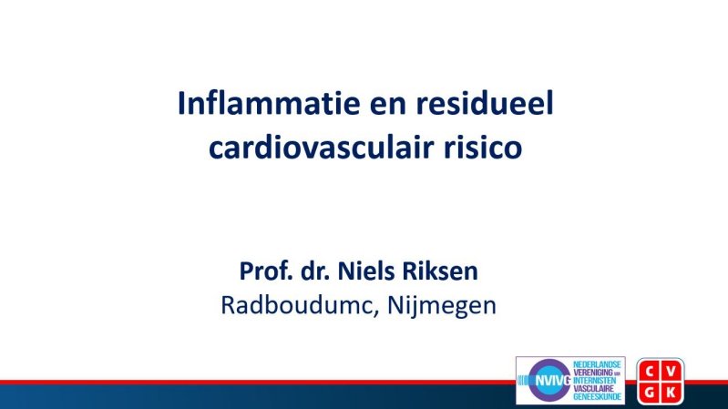 Slides | Inflammatie en residueel cardiovasculair risico