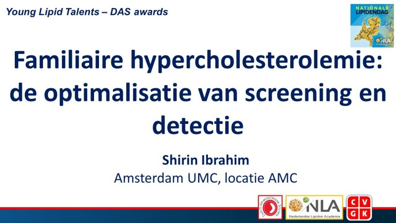 Slides | Familiaire Hypercholesterolomie: de optimalisatie van screening en detectie