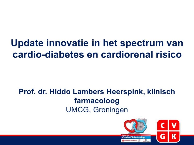 Slides | Update innovatie in het spectrum van cardio-diabetes en cardiorenaal risico