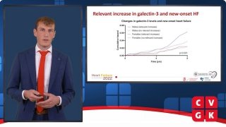 Freek van den Berg presenteert een onderzoek naar de link tussen galectine-3 en het geslachtsspecifieke risico op het ontwikkelen van HF en kanker.