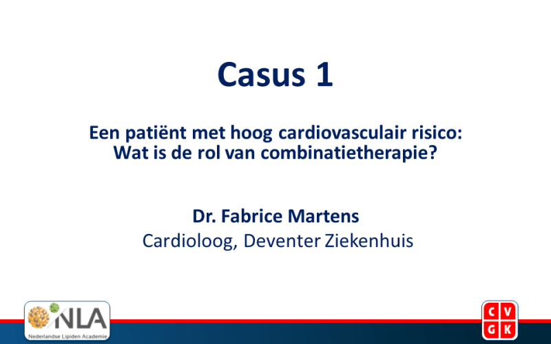 Slides: Casus 1 - Een patiënt met hoog cardiovasculair risico: Wat is de rol van combinatietherapie? 