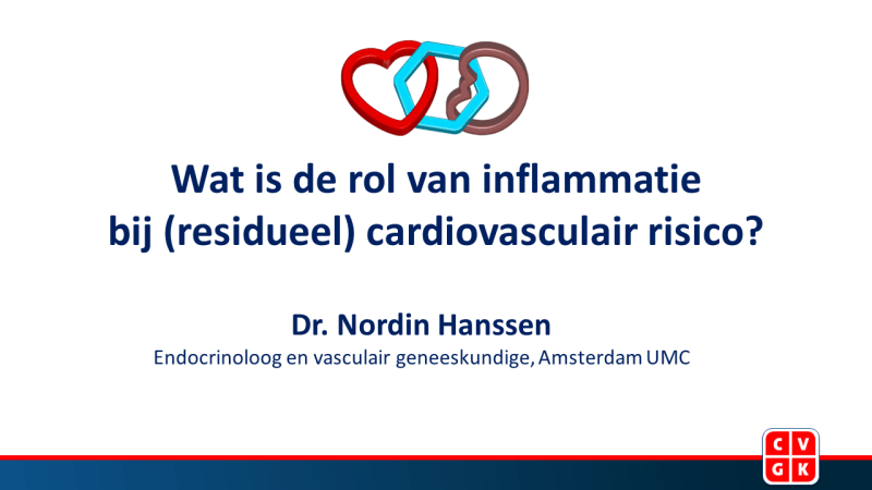 Slides: Wat is de rol van inflammatie bij (residueel) cardiovasculair risico? 