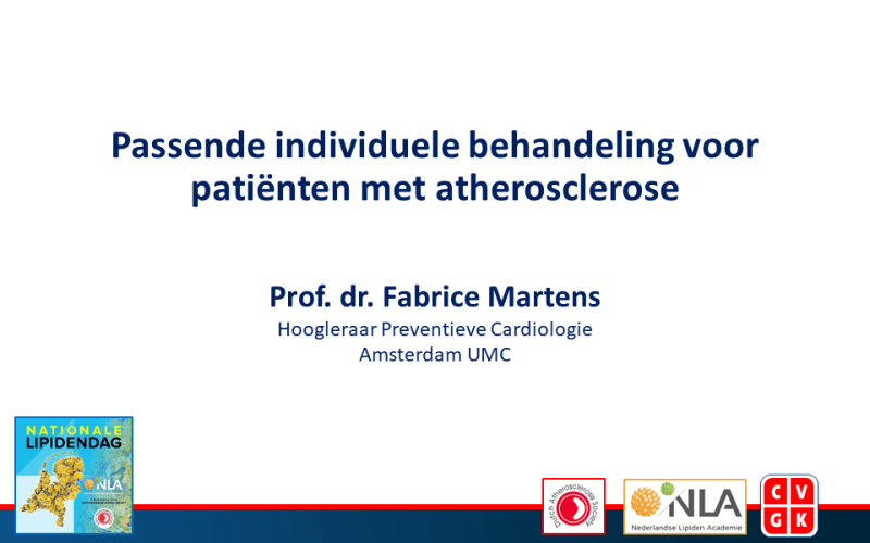 Slides: Passende individuele behandeling voor patiënten met atherosclerose