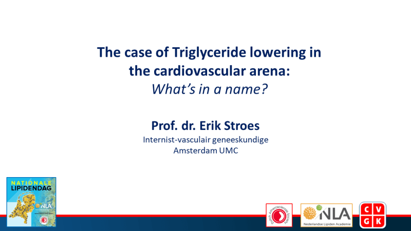 Slides: The case of Triglyceride lowering in the cardiovascular arena: What's in a name?
