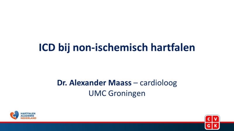 Slides: ICD bij non-ischemisch hartfalen
