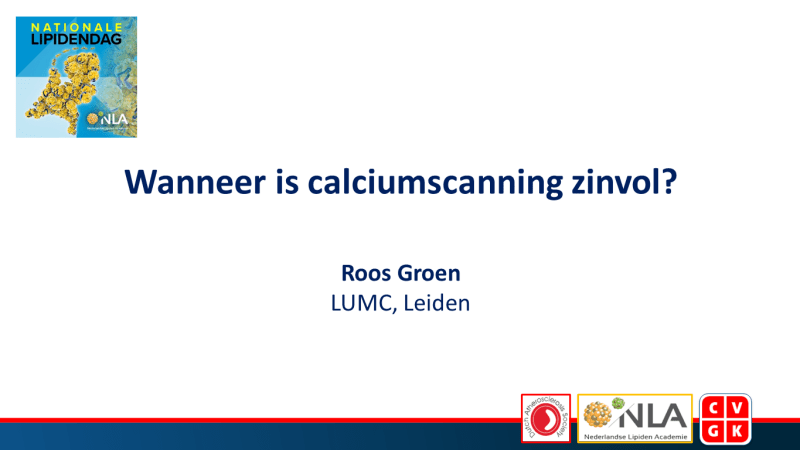 Slides: Wanneer is calciumscanning zinvol? 