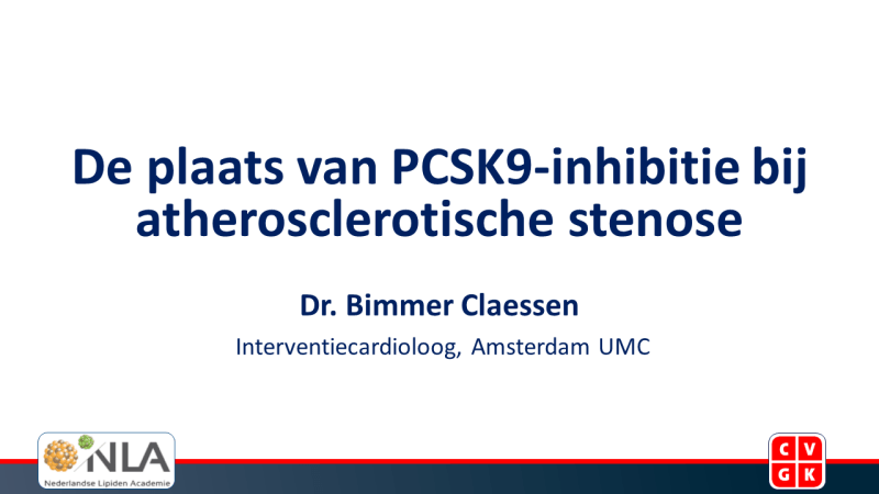 Slides: De plaats van PCSK9-inhibitie bij atherosclerotische stenose