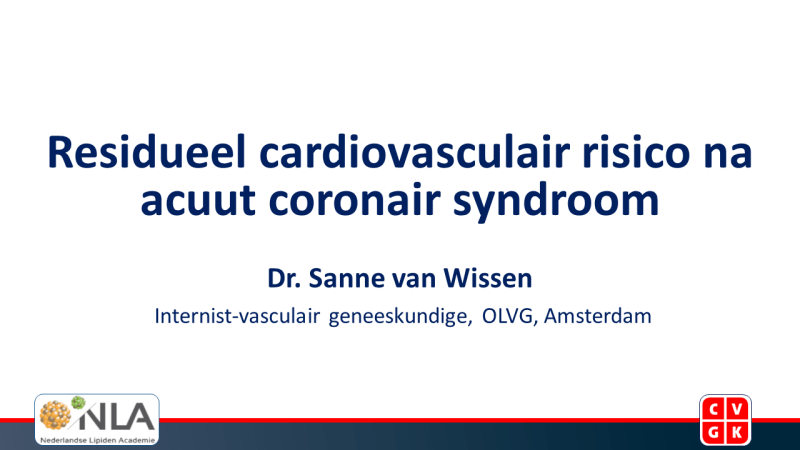 Slides: Residueel cardiovasculair risico na acuut coronair syndroom